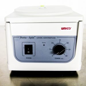 Unico Porta-Spin 12VDC Portable Centrifuge with Rotor